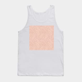 Floral Decor in Blush Pink / Abstract Plants, Elegant Pattern Tank Top